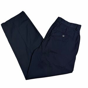 Weatherproof Dark Navy Blue Flat Front Straight Leg Dress Pants - Size 33x32
